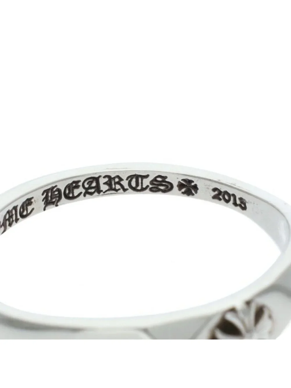 Chrome Hearts Bubblgm Pyramid Pls Bubble Gum Plus Silver Ring